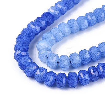 Imitation Jade Crackle Glass Beads Strands GLAA-N068-01A-A02-1