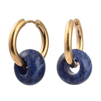 304 Stainless Steel Huggie Hoop Earrings EJEW-JE04260-1