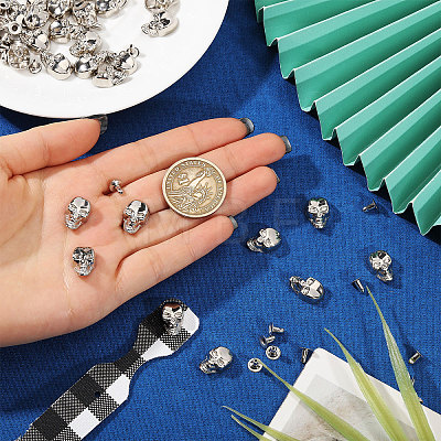 50Pcs Skull Alloy Rivets FIND-CA0011-72A-P-1