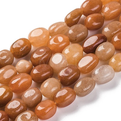 Natural Red Aventurine Beads Strands G-G146-A02-01-1