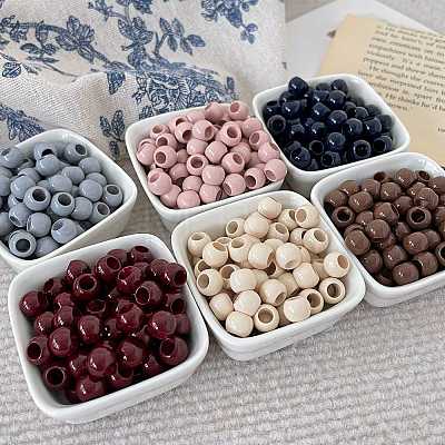 Opaque Acrylic European Beads OACR-I011-04-1
