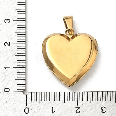 304 Stainless Steel Locket Pendants STAS-H255-02G-05-1