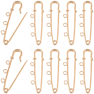 30Pcs Alloy Brooch Findings FIND-SC0022-86-1