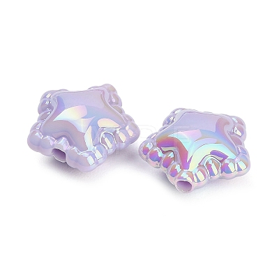 Plating Opaque Acrylic Beads AC-CBA0766-01A-1