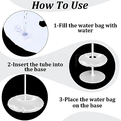 2Pcs PE Plastic Water Bag for Party Decor AJEW-CN0007-39C-1