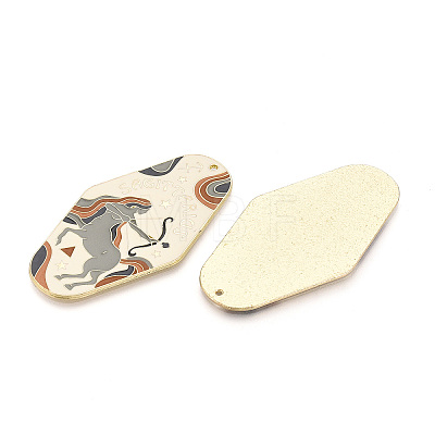 Rack Plating Alloy and Enamel Big Pendants X1-ENAM-T021-29E-1