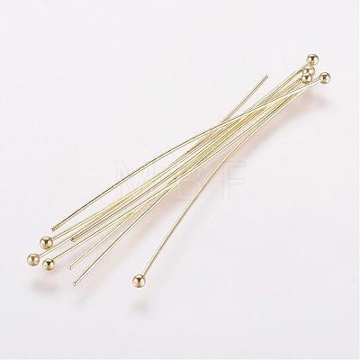 Rack Plating Brass Ball Head pins KK-E680-03-0.5x40mm-G-1