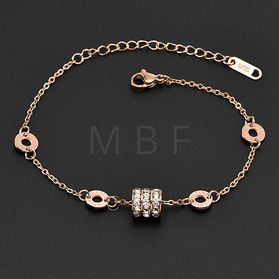 Titanium Steel Charm Anklets WGE3F25-30-1