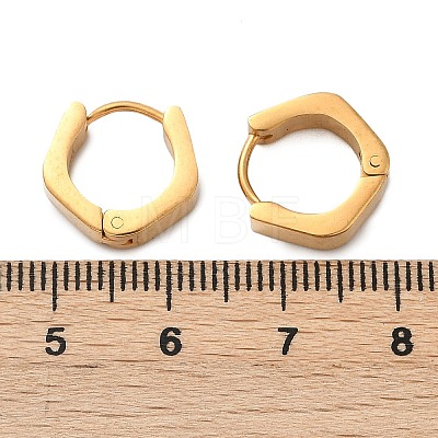 304 Stainless Steel Polishing Effect Hoop Earrings EJEW-M001-35G-1