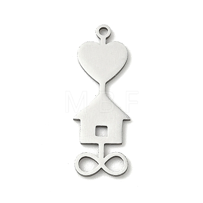201 Stainless Steel Pendants STAS-B136-16P-1
