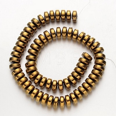 Electroplate Non-magnetic Synthetic Hematite Beads Strands G-F300-16-03-1