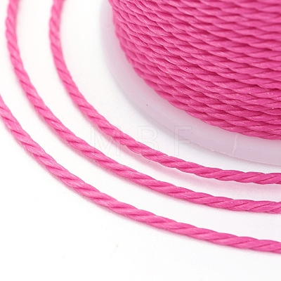 Round Waxed Polyester Cord YC-G006-01-1.0mm-19-1