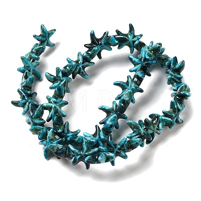 Synthetic Turquoise Dyed Beads Strands G-P507-04A-1