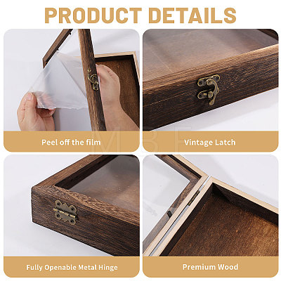 Wood Insect Specimen Display Cases with Visible Window CON-CA0001-035B-1