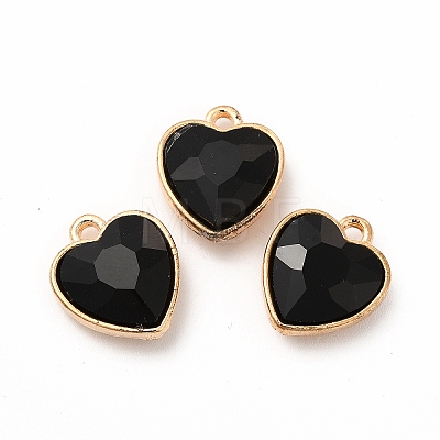 Faceted Glass Rhinestone Pendants GLAA-I051-B11-1