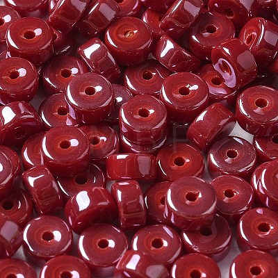 Opaque Colours Luster Glass Seed Beads SEED-E001-P3x6mm-A12-1