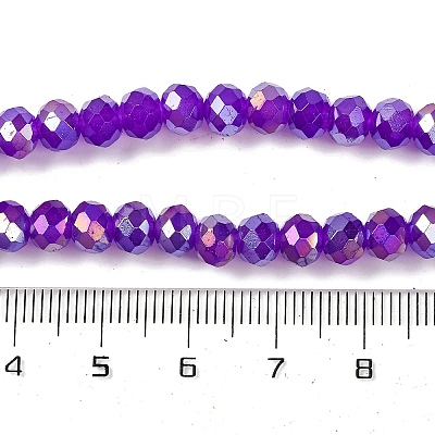 Baking Electroplate Glass Beads Strands DGLA-A039-J10mm-B05-1