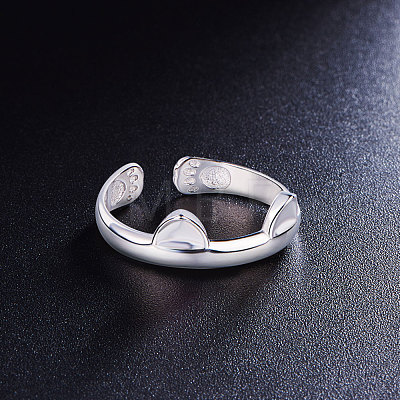 SHEGRACE Cute Design Rhodium Plated 925 Sterling Silver Ring JR123B-1