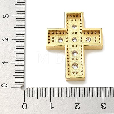 Rack Plating Brass Micro Pave Cubic Zirconia Pendants KK-L224-063G-1