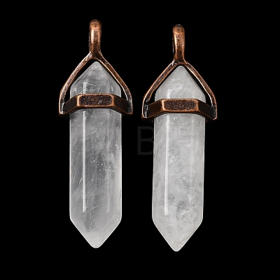 Natural Quartz Crystal Pendants G-H360-01R-08-1