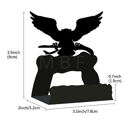 Angel Pattern Iron Name Card Holder AJEW-WH0246-002-1