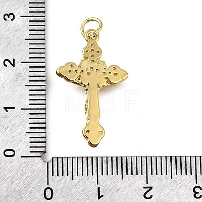 Brass Micro Pave Cubic Zirconia Pendants X-KK-S523-13G-1