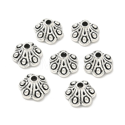 Tibetan Style Bell Filigree Bead Caps TIBE-A23845-AS-FF-1