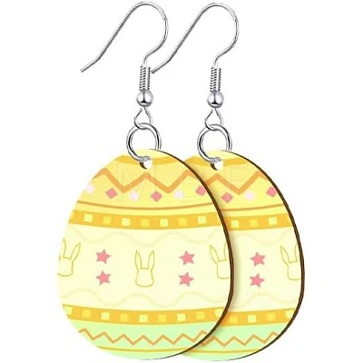 Printed Easter Acrylic Dangle Earrings FS-WG616F7-05-1