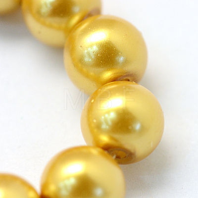 Baking Painted Glass Pearl Bead Strands X-HY-Q003-3mm-31-1