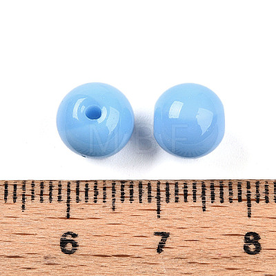 Opaque Solid Color Glass Beads X1-GLAA-N007-8mm-A14-1