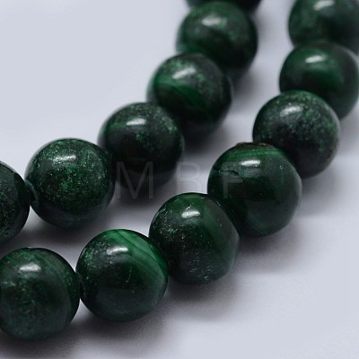 Natural Malachite Beads Strands G-F571-27B2-3mm-1