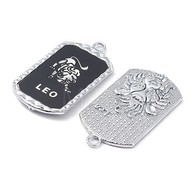 Alloy Twelve Constellations Series Big Pendants PALLOY-O107-01P-02-1