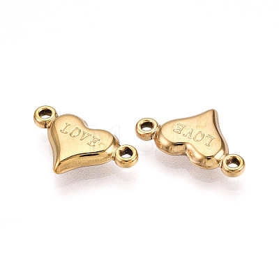 304 Stainless Steel Connector Charms STAS-N109-70G-1