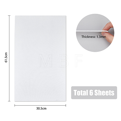 6 Sheets Ceramic Fiber Fireproof Paper DIY-FH0001-05-1