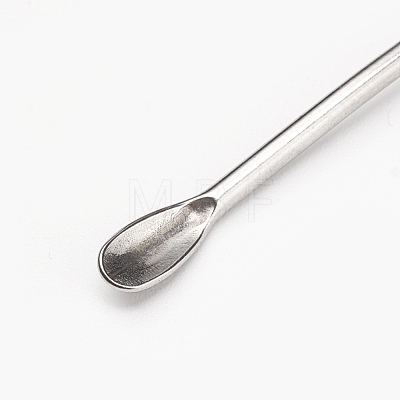 Iron Pigment Stirring Rod Spoon AJEW-WH0113-90C-1