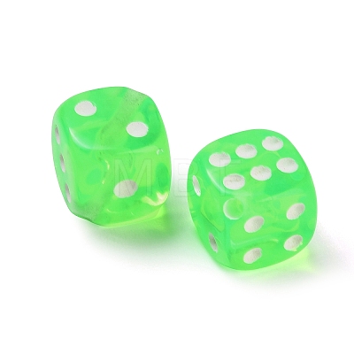 Spray Printed Transparent Acrylic Beads AC-CBA40CF-01C-1