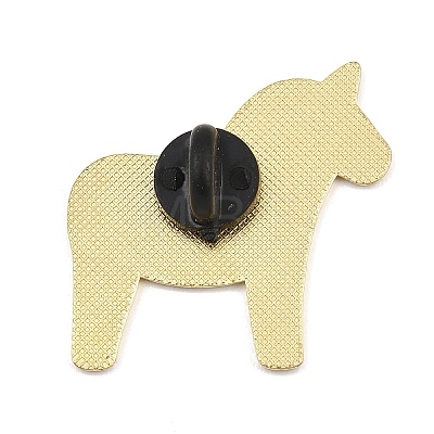 Horse Enamel Pins JEWB-L023-05B-G-1