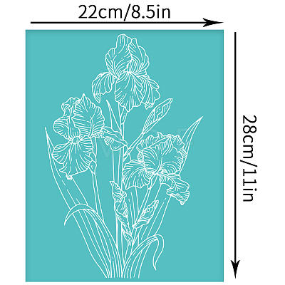 Self-Adhesive Silk Screen Printing Stencil DIY-WH0338-118-1