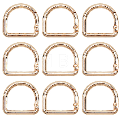 12Pcs Alloy Spring Gate Rings FIND-GF0007-10B-1