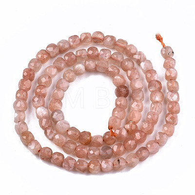 Natural Sunstone Beads Strands G-S362-081-1