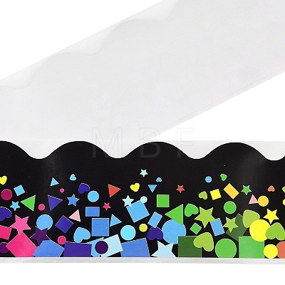 Wavy Edge Sticker Classroom Decorations AJEW-Z030-08D-1