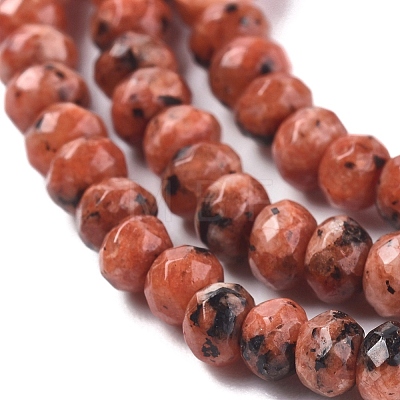 Dyed Natural Malaysia Jade Rondelle Beads Strands G-E316-2x4mm-37-1