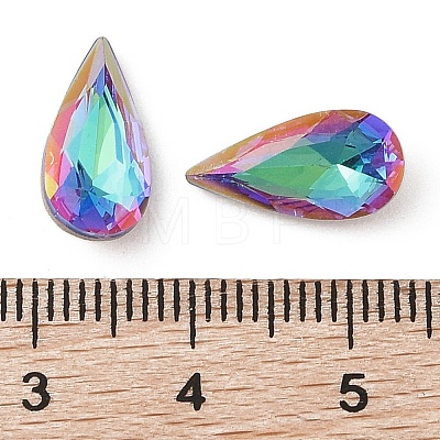 Glass Rhinestone Cabochons RGLA-L029-04C-SPLA-1