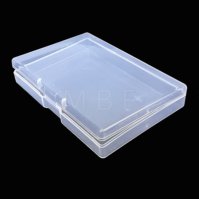 Transparent Plastic Storage Box CON-WH0070-13C-1