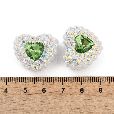 Polymer Clay Glass Rhinestone Beads CLAY-NH0001-13F-1
