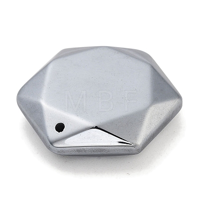 Electroplated Terahertz Stone Pendants G-P545-B01-P-1