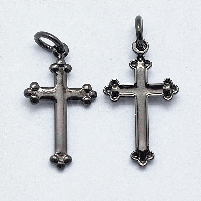 Brass Pendants X-KK-P147-13B-NR-1