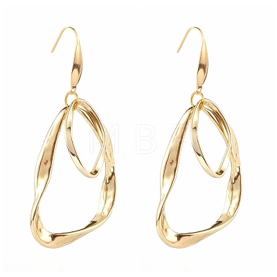 Alloy Twisted Ring Dangle Earring Sets EJEW-JE04503-1