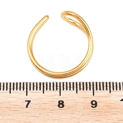 304 Stainless Steel Cuff Open Rings RJEW-Z140-02G-1