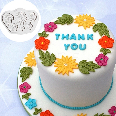 Mixed Flower Food Grade Silicone Molds DIY-H145-15-1